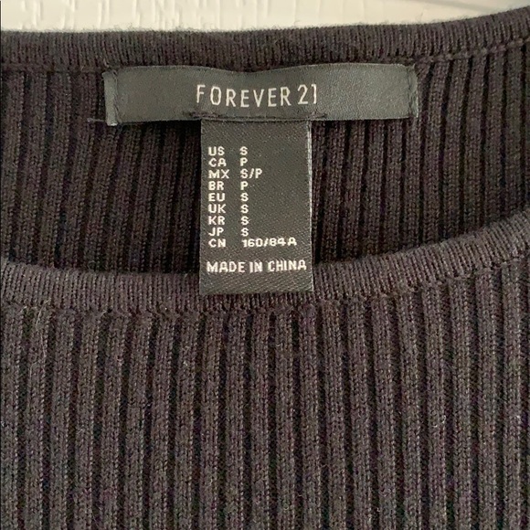 Black Ribbed MIDI Dress - Picture 3 of 4